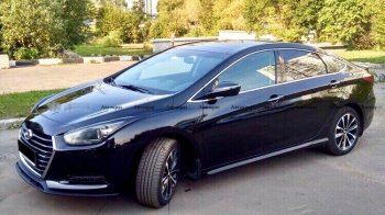 5 649 р. Юбка переднего бампера АВТОКРАТ Hyundai I40 1 VF дорестайлинг седан (2011-2015) (Неокрашенная)  с доставкой в г. Тамбов. Увеличить фотографию 4