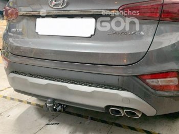 15 499 р. Фаркоп Aragon. (шар A) Hyundai Santa Fe TM дорестайлинг (2018-2021)  с доставкой в г. Тамбов. Увеличить фотографию 3