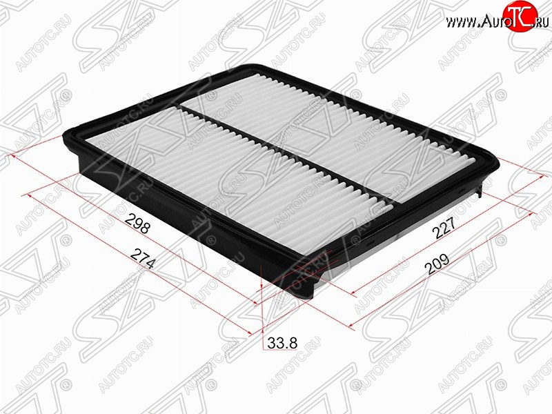 369 р. Фильтр воздушный двигателя (2.4) SAT  Hyundai Santa Fe  DM (2012-2016), KIA Sorento  XM (2009-2015)  с доставкой в г. Тамбов