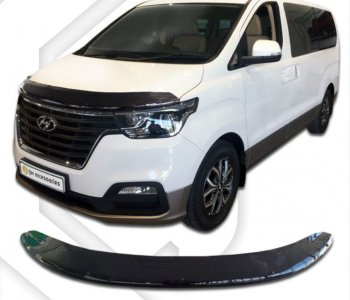 Дефлектор капота CA-Plastik exclusive Hyundai (Хюндаи) Starex/Grand Starex/H1 (старекс)  TQ (2017-2022) TQ 2-ой рестайлинг