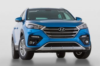 21 899 р. Передний бампер YT Hyundai Tucson TL дорестайлинг (2015-2018) (Неокрашенный)  с доставкой в г. Тамбов. Увеличить фотографию 2