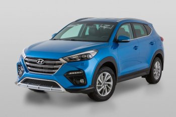 21 899 р. Передний бампер YT Hyundai Tucson TL дорестайлинг (2015-2018) (Неокрашенный)  с доставкой в г. Тамбов. Увеличить фотографию 3