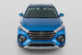 21 899 р. Передний бампер YT Hyundai Tucson TL дорестайлинг (2015-2018) (Неокрашенный)  с доставкой в г. Тамбов. Увеличить фотографию 6