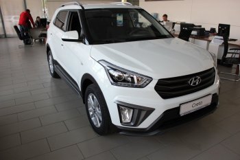 5 649 р. Накладка на передний бампер АвтоКрат Hyundai Creta GS дорестайлинг (2015-2019) (Неокрашенная)  с доставкой в г. Тамбов. Увеличить фотографию 3