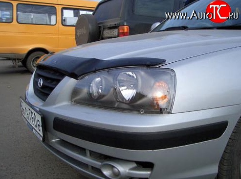 2 599 р. Дефлектор капота NovLine Hyundai Elantra XD седан дорестайлинг (2000-2003)  с доставкой в г. Тамбов