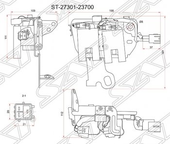 Катушка зажигания SAT KIA Cerato 1 LD седан дорестайлинг (2003-2007)