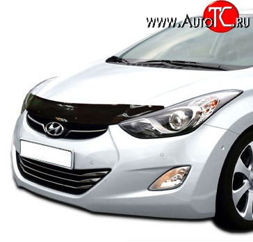 2 879 р. Дефлектор капота NovLine Hyundai Elantra MD дорестайлинг (2010-2013)  с доставкой в г. Тамбов