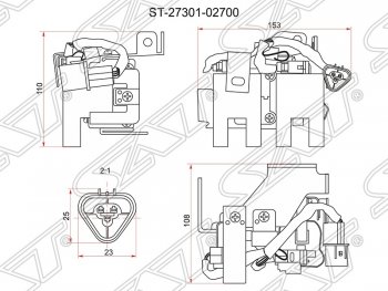 2 099 р. Катушка зажигания SAT  Hyundai i10  PA (2007-2013), KIA Picanto  1 SA хэтчбэк 5 дв. (2003-2007)  с доставкой в г. Тамбов. Увеличить фотографию 1