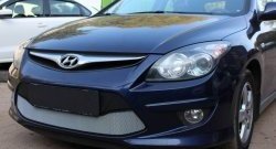 1 539 р. Сетка на бампер Russtal (хром) Hyundai I30 FD универсал рестайлинг (2010-2012)  с доставкой в г. Тамбов. Увеличить фотографию 3