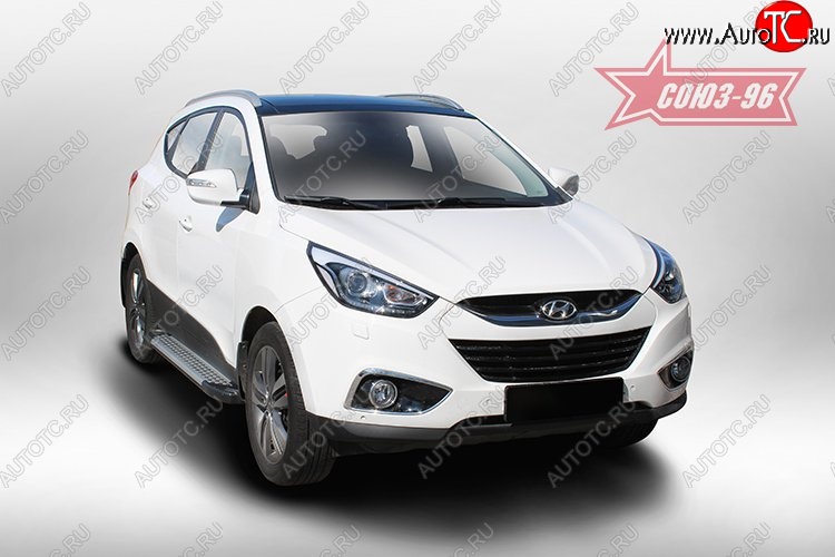 8 549 р. Пороги Souz-96 Hyundai IX35 LM дорестайлинг (2009-2013)  с доставкой в г. Тамбов