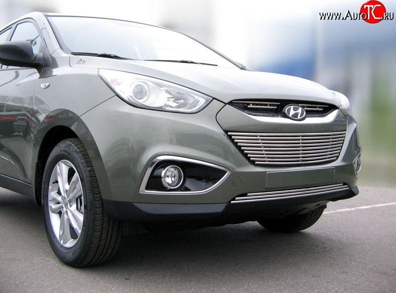 2 999 р. Нижняя декоративная вставка воздухозаборника Berkut Hyundai IX35 LM дорестайлинг (2009-2013)  с доставкой в г. Тамбов