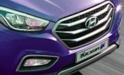 6 849 р. Накладка на решетку радиатора СТ Hyundai Tucson TL дорестайлинг (2015-2018)  с доставкой в г. Тамбов. Увеличить фотографию 2