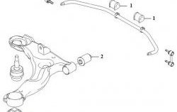 419 р. Полиуретановая втулка стабилизатора передней подвески Точка Опоры (22,8 мм)  Hyundai Lavita - Matrix  1 FC  с доставкой в г. Тамбов. Увеличить фотографию 2