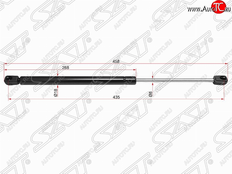 599 р. Упор крышки багажника SAT (на стекло) Hyundai Santa Fe SM (2000-2012)  с доставкой в г. Тамбов