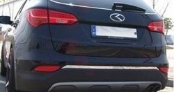 3 149 р. Накладка на нижнюю часть заднего стекла СТ Hyundai Santa Fe DM дорестайлинг (2012-2016)  с доставкой в г. Тамбов. Увеличить фотографию 3