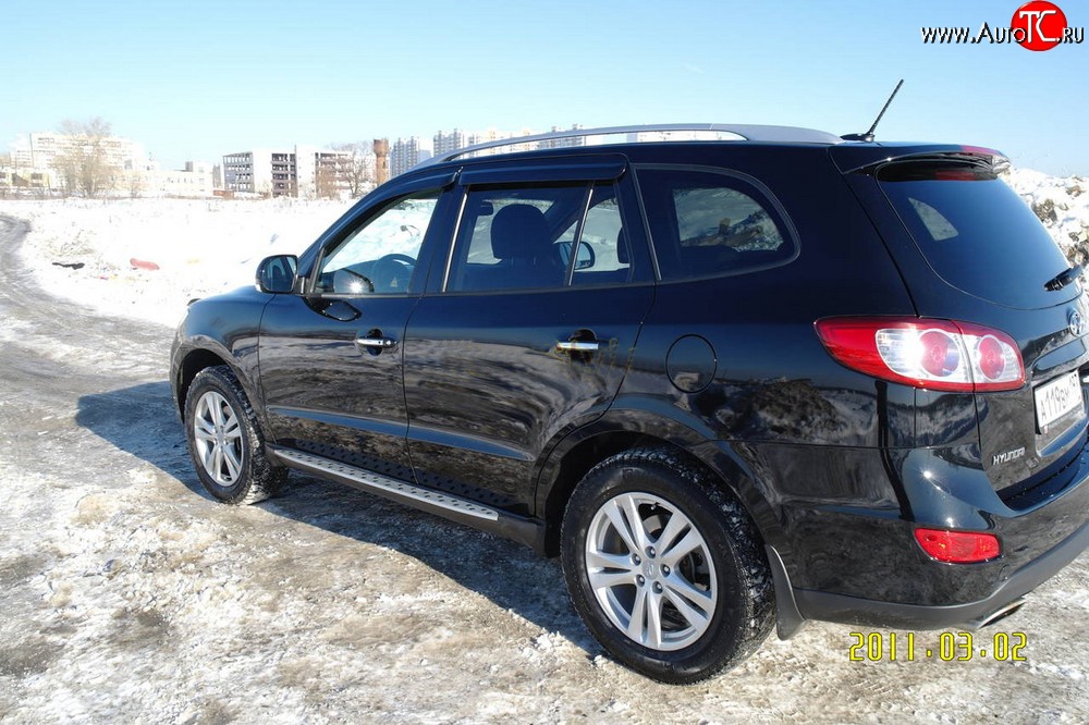 13 549 р. Пороги BMW Style Hyundai Santa Fe CM рестайлинг (2009-2012)  с доставкой в г. Тамбов