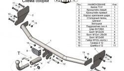 5 789 р. Фаркоп Лидер Плюс (с быстросъёмным шаром) Hyundai Solaris HCR седан дорестайлинг (2017-2020) (Без электропакета)  с доставкой в г. Тамбов. Увеличить фотографию 2