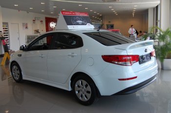 11 699 р. Пороги накладки LitCompany KIA Rio 3 QB дорестайлинг седан (2011-2015) (Неокрашенные)  с доставкой в г. Тамбов. Увеличить фотографию 4