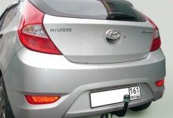 7 299 р. Фаркоп Лидер Плюс  Hyundai Solaris  RBr (2010-2017) седан дорестайлинг, седан рестайлинг (Без электропакета)  с доставкой в г. Тамбов. Увеличить фотографию 2