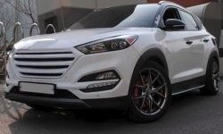 9 649 р. Решётка радиатора CT Hyundai Tucson LM (2010-2017) (Неокрашенная)  с доставкой в г. Тамбов. Увеличить фотографию 5