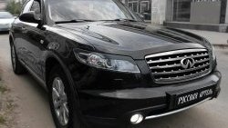 1 149 р. Реснички на фары RA  INFINITI FX35  S50 - FX45  S50 (Неокрашенные)  с доставкой в г. Тамбов. Увеличить фотографию 1