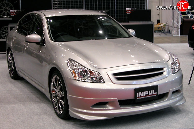 23 899 р. Накладка на передний бампер Impul INFINITI G35 V36 седан (2006-2015) (Неокрашенная)  с доставкой в г. Тамбов