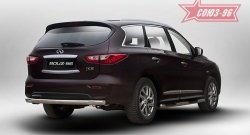 Защита заднего бампера Souz-96 (овальная) INFINITI JX35 (2012-2014)