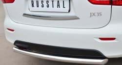 13 349 р. Одинарная защита заднего бампера из трубы диаметром 63 мм SLITKOFF  INFINITI JX35 (2012-2014)  с доставкой в г. Тамбов. Увеличить фотографию 2