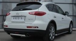 10 549 р. Защита порогов из круглой трубы диаметром 63 мм SLITKOFF  INFINITI Qx50  J50 (2013-2016) дорестайлинг  с доставкой в г. Тамбов. Увеличить фотографию 4