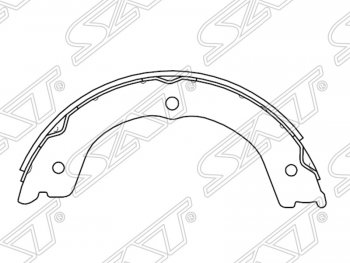 1 599 р. Колодки тормозные SAT (ручного тормоза) INFINITI QX56 Z62 (2010-2013)  с доставкой в г. Тамбов. Увеличить фотографию 1