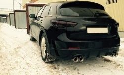 19 999 р. Задний бампер LUXURY DESIGN INFINITI QX70 S51 (2013-2020) (Неокрашенный)  с доставкой в г. Тамбов. Увеличить фотографию 1