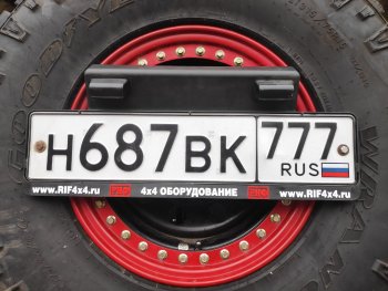 70 999 р. Бампер задний силовой РИФ (стандарт) Isuzu D-Max RT85,TFR ExtendedCab рестайлинг (2015-2021) (С квадратом под фаркоп, калиткой и фонарями)  с доставкой в г. Тамбов. Увеличить фотографию 4