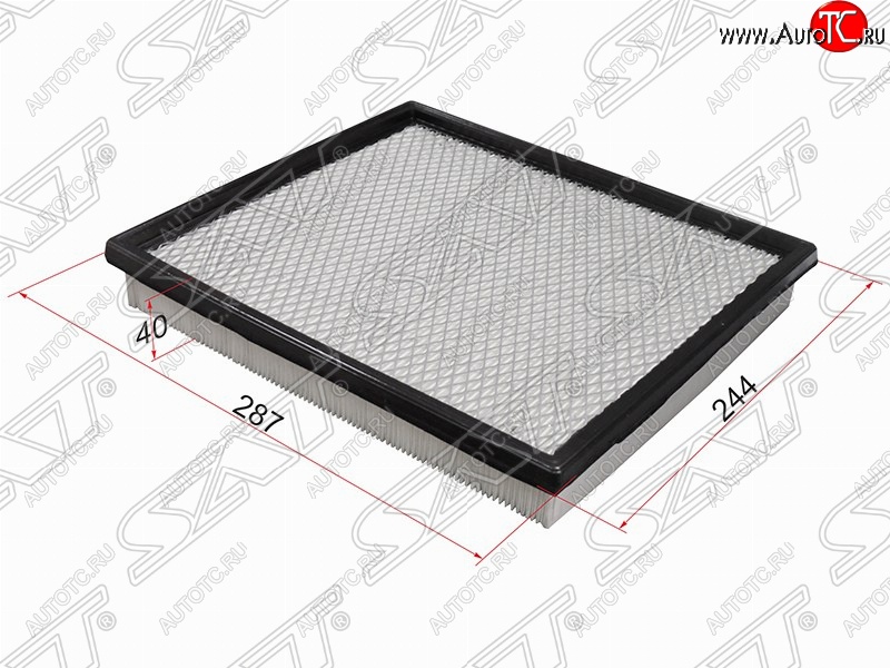 299 р. Фильтр воздушный двигателя SAT (287х244х40 mm)  INFINITI QX56  JA60 (2004-2010), Jeep Grand Cherokee  WJ (1998-2005), Nissan Pathfinder  R51 (2004-2014)  с доставкой в г. Тамбов