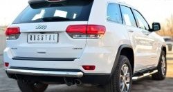 14 599 р. Одинарная защита заднего бампера из трубы диаметром 76 мм Russtal Jeep Grand Cherokee WK2 дорестайлинг (2010-2013)  с доставкой в г. Тамбов. Увеличить фотографию 4