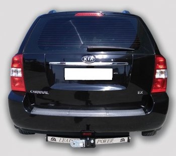 11 799 р. Фаркоп (VQ) Лидер Плюс (с нержавеющей пластиной)  KIA Carnival  VQ (2005-2014) минивэн дорестайлинг, минивэн рестайлинг (Шар тип F(N))  с доставкой в г. Тамбов. Увеличить фотографию 1