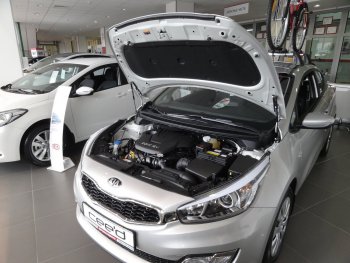 2 049 р. Упоры капота Russtal KIA Ceed 2 JD дорестайлинг универсал (2012-2016)  с доставкой в г. Тамбов. Увеличить фотографию 1