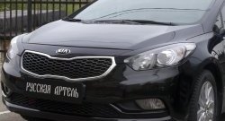 889 р. Реснички на фары RA  KIA Cerato  3 YD (2013-2016) дорестайлинг седан (Неокрашенные)  с доставкой в г. Тамбов. Увеличить фотографию 2