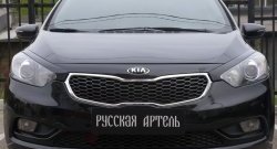 889 р. Реснички на фары RA  KIA Cerato  3 YD (2013-2016) дорестайлинг седан (Неокрашенные)  с доставкой в г. Тамбов. Увеличить фотографию 3