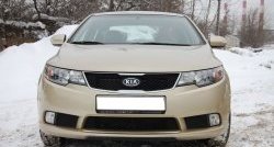 4 599 р. Накладка на передний бампер GT Dynamics KIA Cerato 2 TD седан (2008-2013) (Неокрашенная)  с доставкой в г. Тамбов. Увеличить фотографию 2