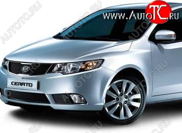 5 699 р. Левое крыло SAT (Тайвань) KIA Cerato 2 TD седан (2008-2013) (Неокрашенное)  с доставкой в г. Тамбов