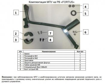 28 949 р. Замок рулевого вала FORTUS бесштыревой (с подушкой безопасности для коленей водителя) KIA Optima 4 JF дорестайлинг седан (2016-2018)  с доставкой в г. Тамбов. Увеличить фотографию 2