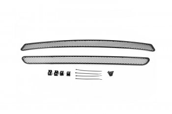 599 р. Сетка на бампер внешняя Arbori KIA Optima 4 JF дорестайлинг универсал (2015-2018) (Черная 15 мм)  с доставкой в г. Тамбов. Увеличить фотографию 1