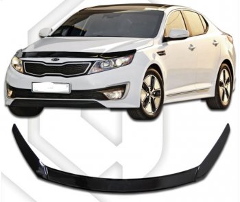 Дефлектор капота CA-Plastiс Exclusive KIA (КИА) Optima (Оптима)  3 TF (2010-2016) 3 TF дорестайлинг седан, рестайлинг седан