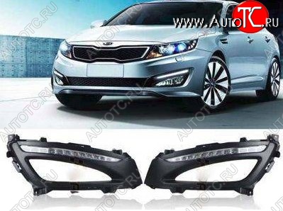 21 599 р. Дневные ходовые огни СТ KIA Optima 3 TF дорестайлинг седан (2010-2013)  с доставкой в г. Тамбов