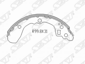 949 р. Колодки тормозные задние SAT KIA Rio 1 DC дорестайлинг седан (2000-2002)  с доставкой в г. Тамбов. Увеличить фотографию 1