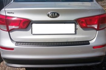 679 р. Защитная накладка заднего бампера Тюн-Авто  KIA Rio  3 QB (2015-2017) рестайлинг седан  с доставкой в г. Тамбов. Увеличить фотографию 1