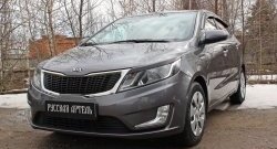 879 р. Реснички на фары RA  KIA Rio  3 QB (2011-2015) дорестайлинг седан, дорестайлингхэтчбек5дв. (Неокрашенные)  с доставкой в г. Тамбов. Увеличить фотографию 3