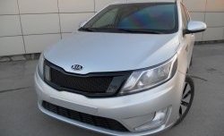 3 639 р. Решётка радиатора Pandora KIA Rio 3 QB дорестайлинг седан (2011-2015) (Неокрашенная)  с доставкой в г. Тамбов. Увеличить фотографию 6