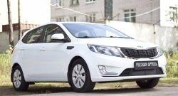 1 769 р. Защитная сетка решетки переднего бампера РА KIA Rio 3 QB дорестайлинг седан (2011-2015)  с доставкой в г. Тамбов. Увеличить фотографию 3