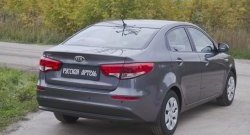 1 169 р. Защитная накладка на задний бампер RA  KIA Rio  3 QB (2015-2017) рестайлинг седан  с доставкой в г. Тамбов. Увеличить фотографию 3